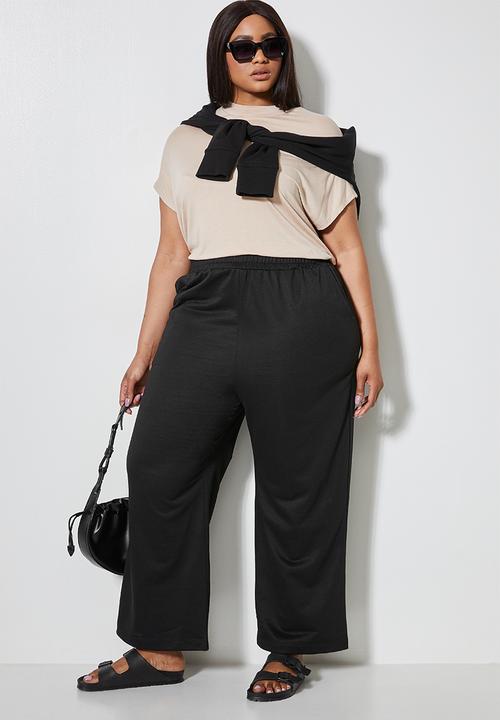 Superbalist - Cropped wide leg - black