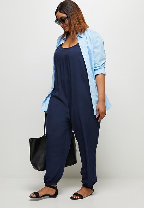 edit Plus - Easy fitting jumpsuit - navy blue