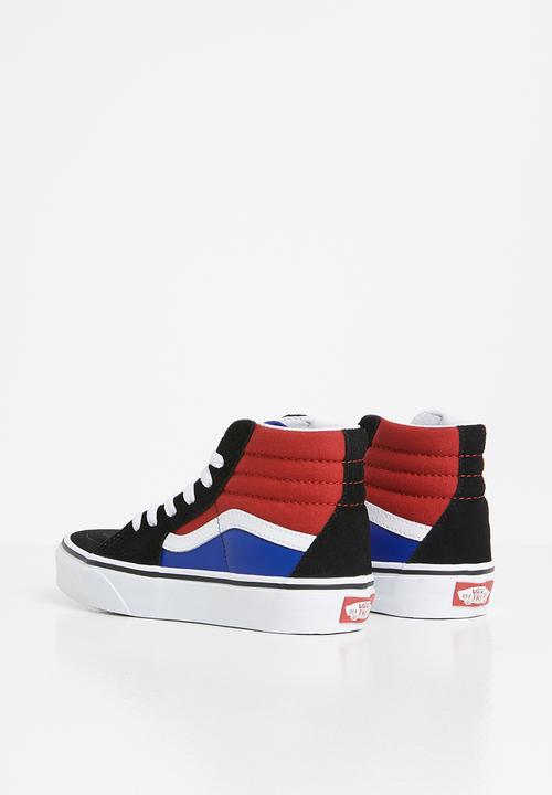 Vans - Uy sk8-hi - (easy logo) black/chili pepper