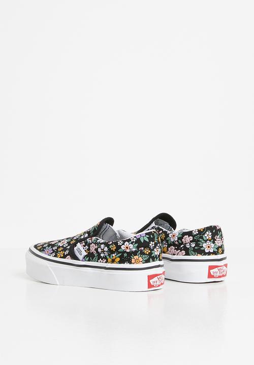 Vans - Uy classic slip-on - (fun floral) black/true white