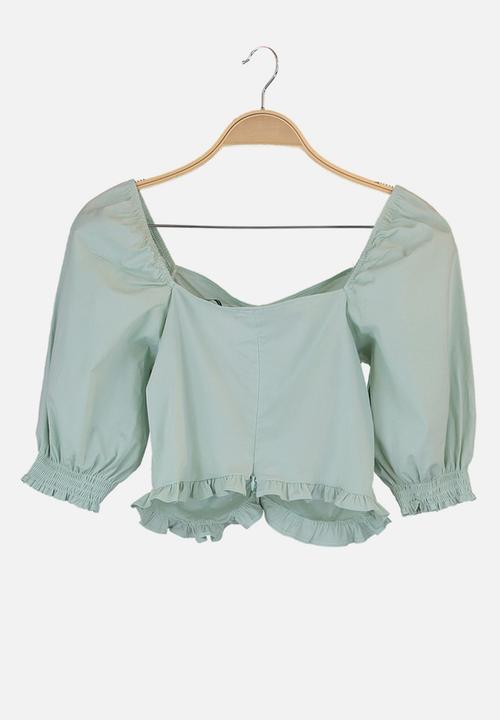 Trendyol - Ruffle detailed blouse - mint