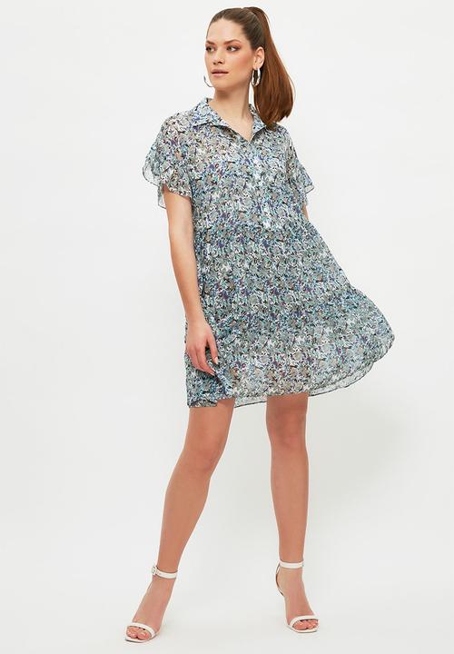 Trendyol - Button detailed dress - green