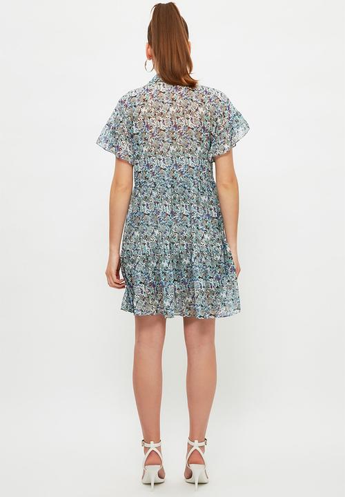 Trendyol - Button detailed dress - green