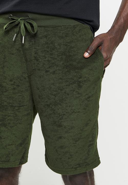 Brave Soul - Chatswor drawcord essential shorts - khaki
