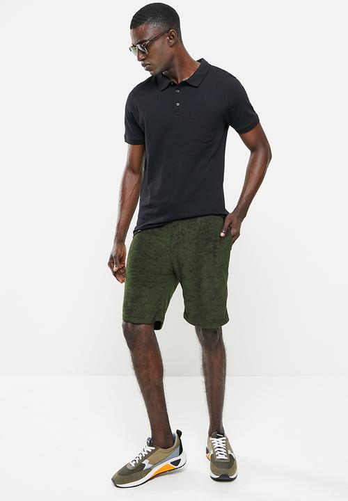 Brave Soul - Chatswor drawcord essential shorts - khaki