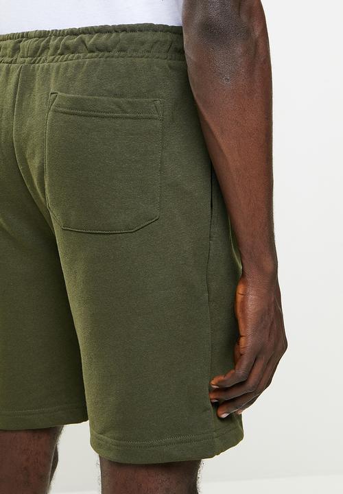 Brave Soul - City fleece shorts - mid khaki