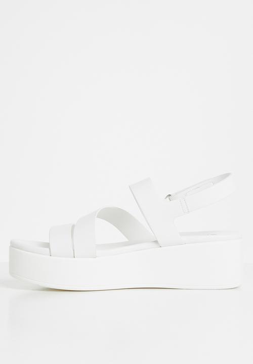 ALDO - Perwell0 flatform sandal - white