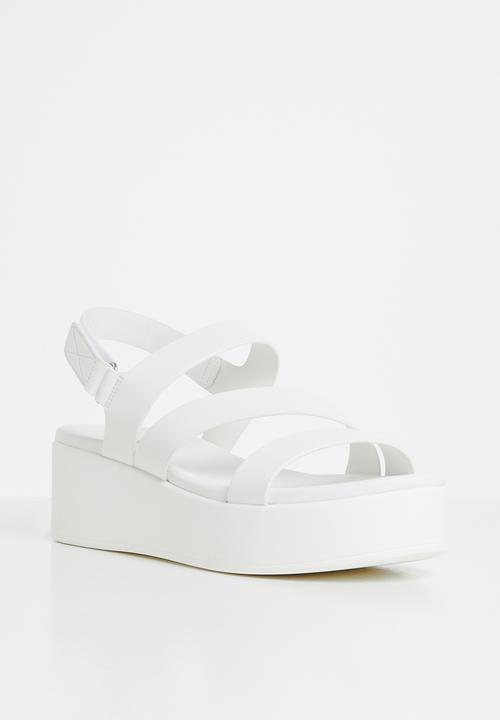 ALDO - Perwell0 flatform sandal - white