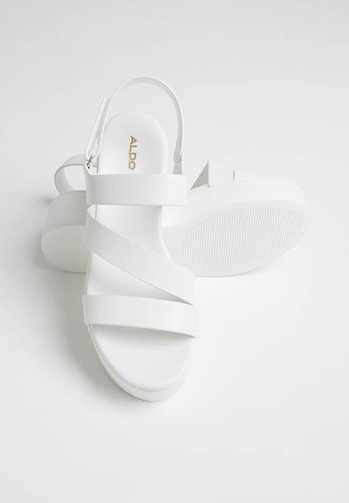 ALDO - Perwell0 flatform sandal - white
