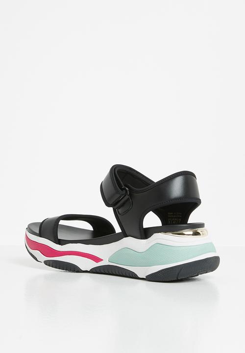 ALDO - Adweaven flatform sandal - black