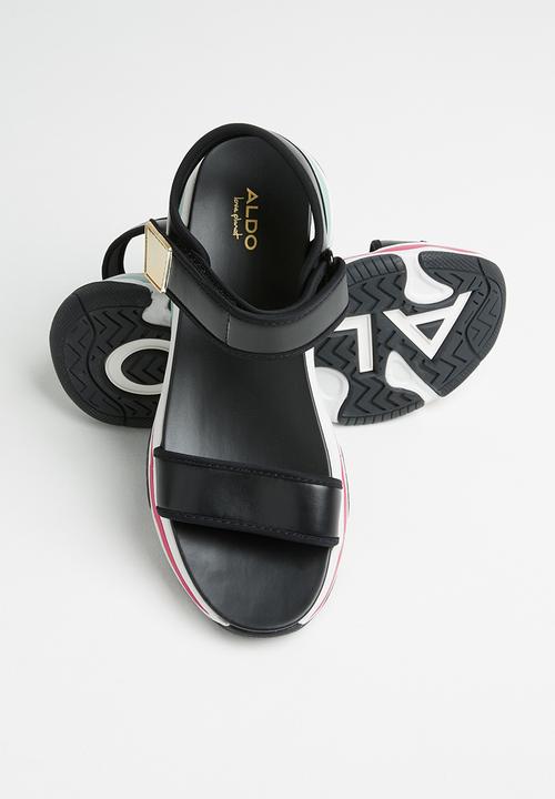 ALDO - Adweaven flatform sandal - black