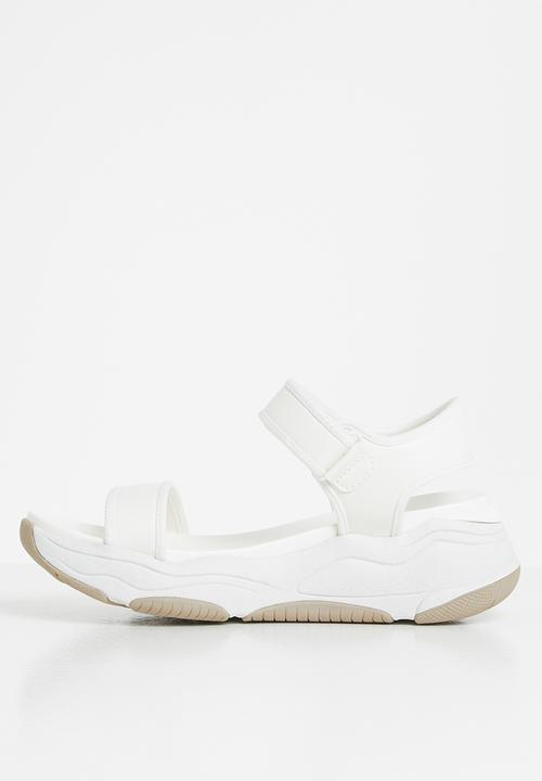 ALDO - Adweaven flatform sandal - white