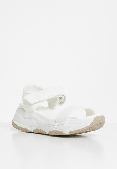 ALDO - Adweaven flatform sandal - white