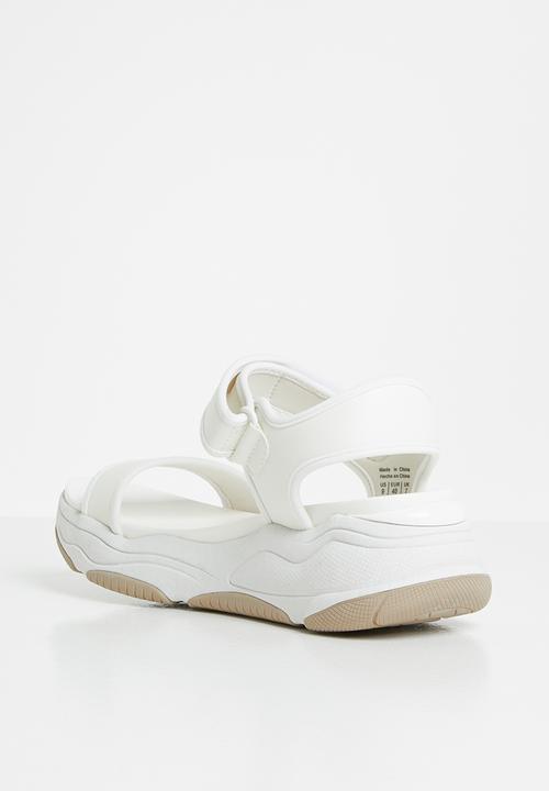 ALDO - Adweaven flatform sandal - white