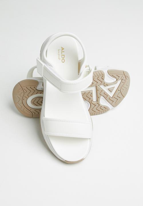 ALDO - Adweaven flatform sandal - white