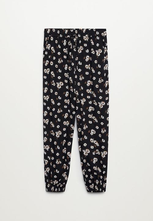 MANGO - Trousers kim / black