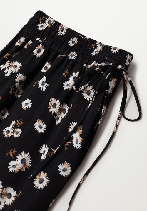 MANGO - Trousers kim / black