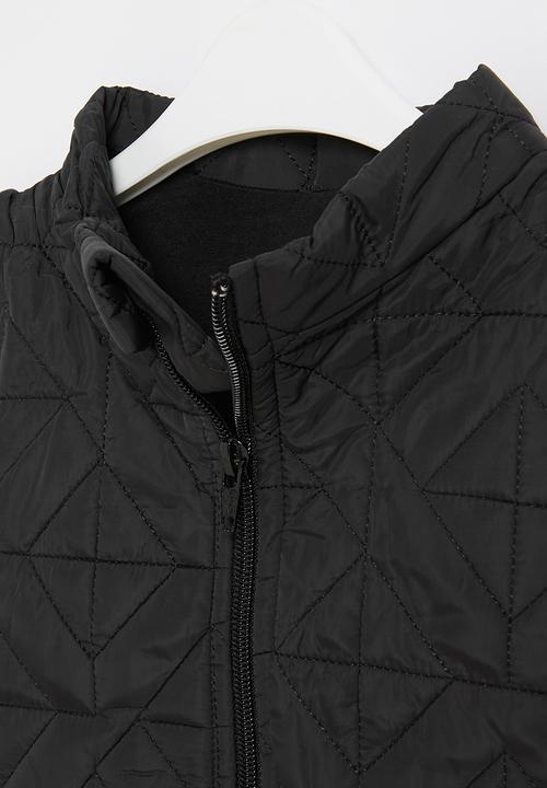 Pop Candy - Baby boys sleeveless puffer jacket - black