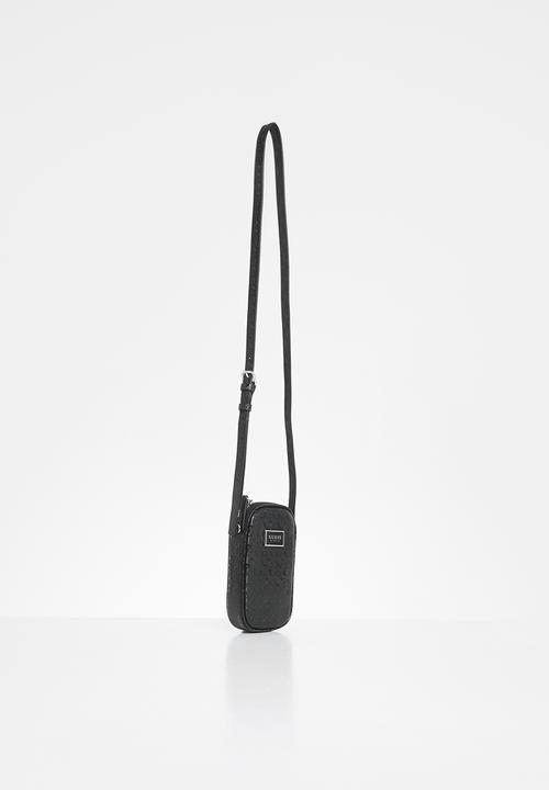 GUESS - Terence mini top zip crossbody - black