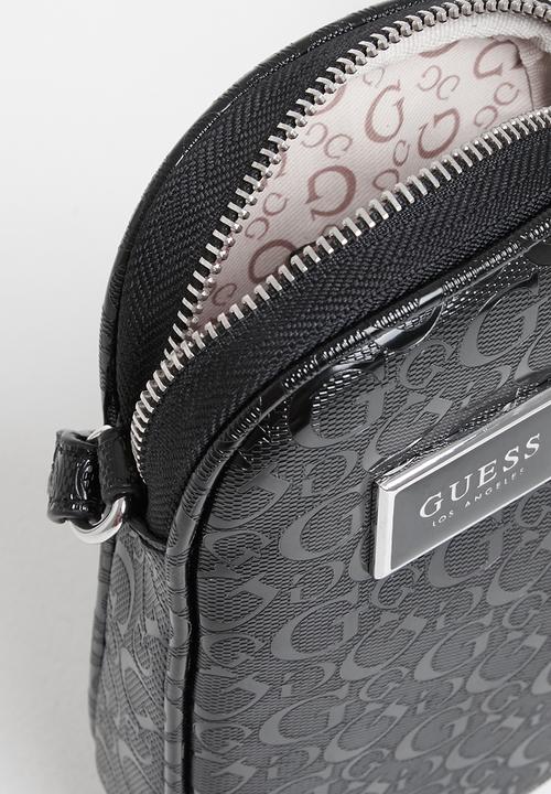 GUESS - Terence mini top zip crossbody - black