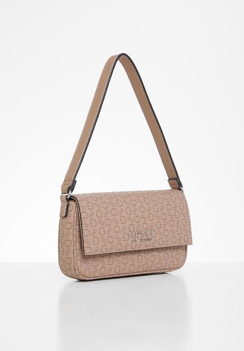 GUESS - Karlan mini flap crossbody - dusty mauve