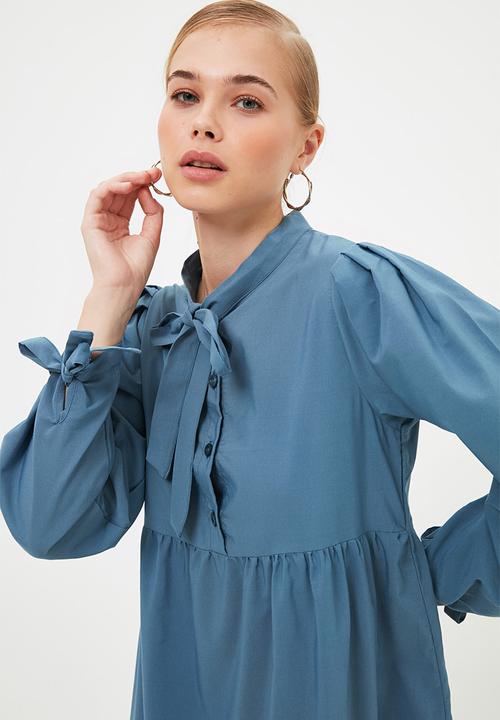 Trendyol - Rope detailed dress - blue