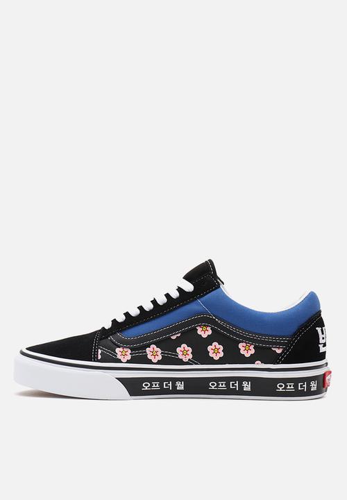 Vans - Old skool - (korean typography) racing red/true blue