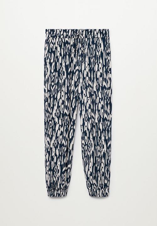 MANGO - Trousers kim - navy