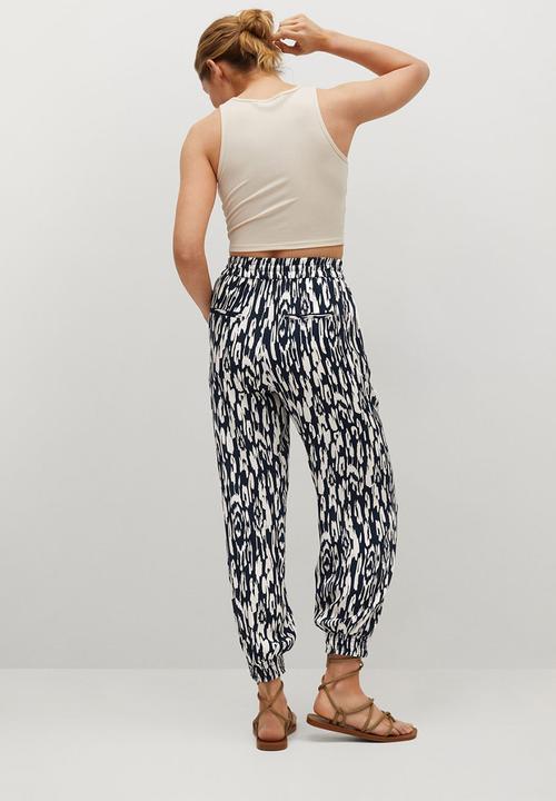 MANGO - Trousers kim - navy
