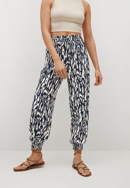 MANGO - Trousers kim - navy