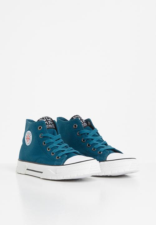 KANGOL - High top lace up - denim blue
