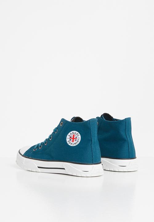KANGOL - High top lace up - denim blue