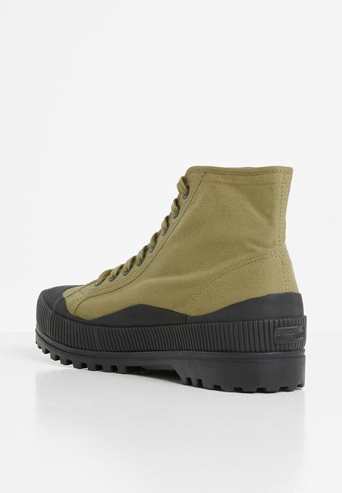 SUPERGA - 2955 alpina wave alpina wave foxing boot - adu green tortora black