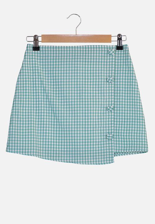 Trendyol - Petite buttoned skirt - green