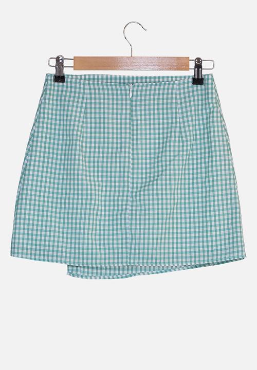 Trendyol - Petite buttoned skirt - green