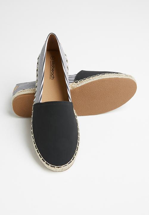 Viabeach - Espa3 espadrille - black & white 
