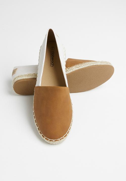 Viabeach - Espa3 espadrille - tan & white