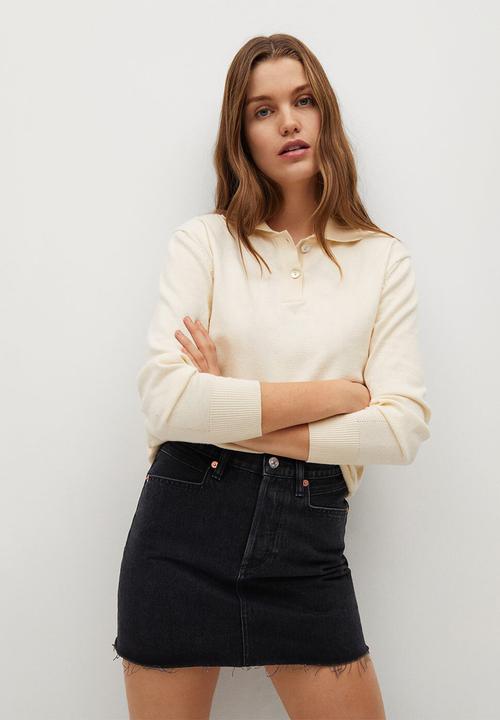 MANGO - Skirt rachel - open grey