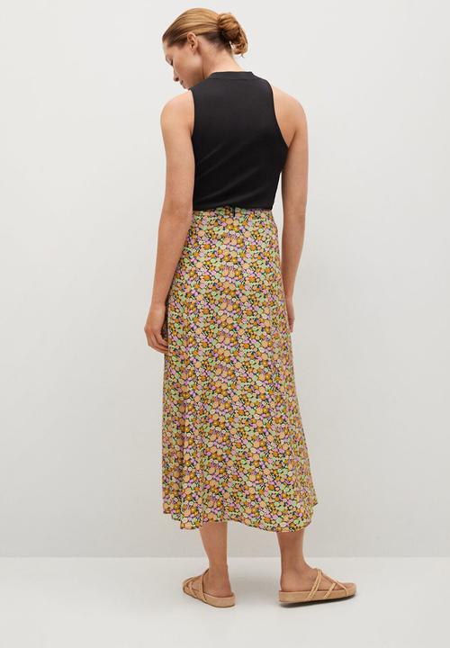MANGO - Skirt peca - black