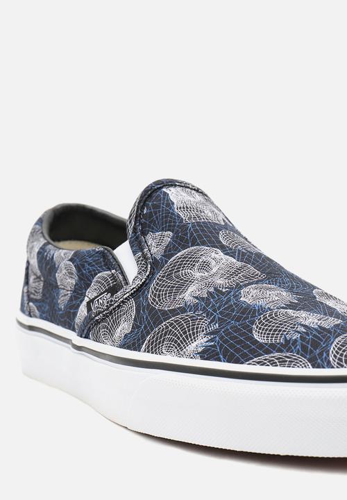 Vans - Classic slip-on - (wireframe skulls) black/true white