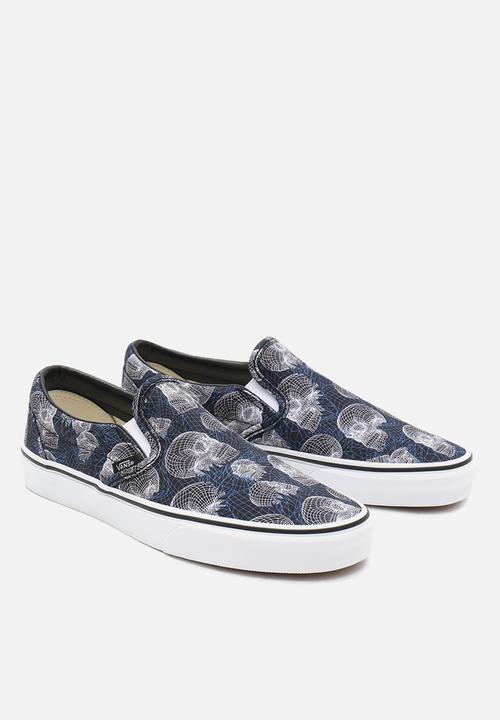 Vans - Classic slip-on - (wireframe skulls) black/true white
