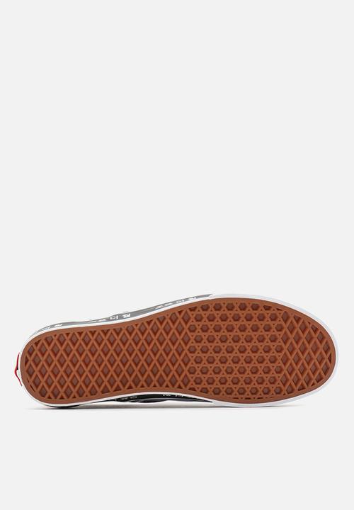 Vans - Classic slip-on - (korean typography) racing red/true blue