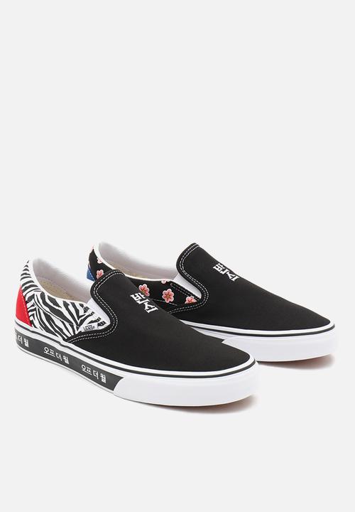 Vans - Classic slip-on - (korean typography) racing red/true blue