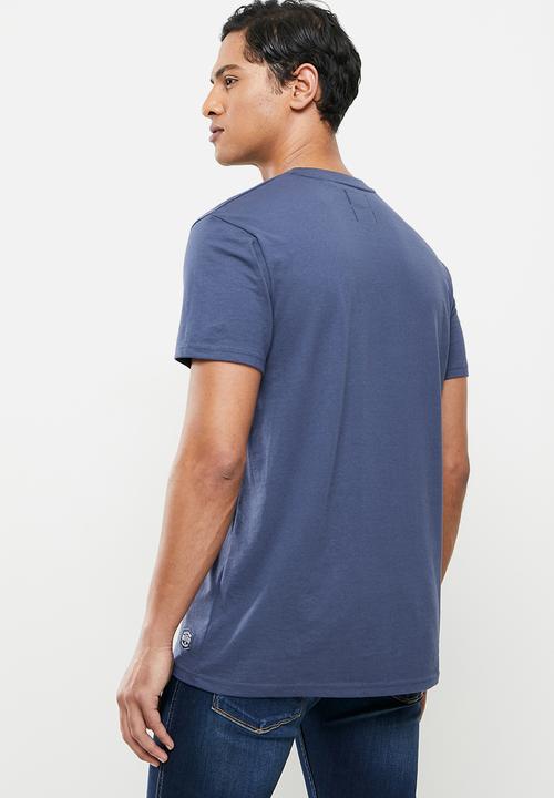 Superdry. - Heritage mountain relax tee - atlantic navy