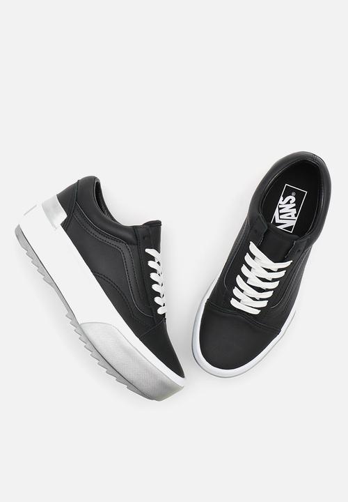 Vans - Old skool stacked - (shiny) black/true white