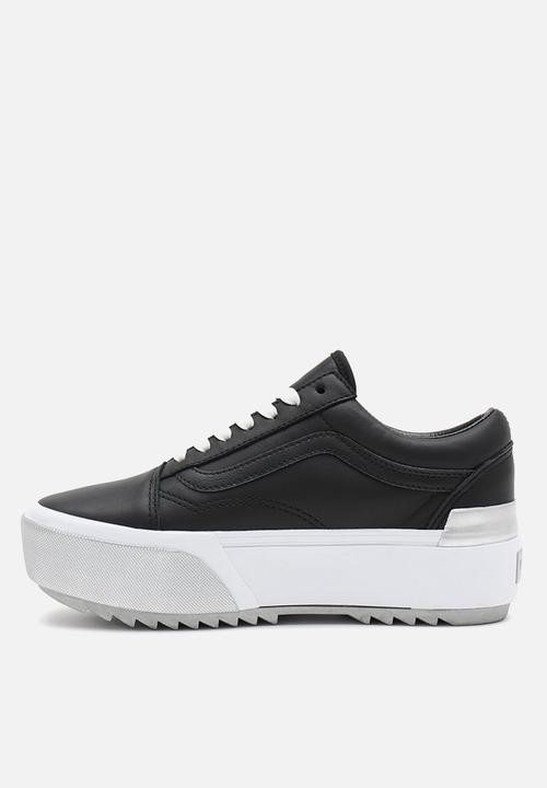 Vans - Old skool stacked - (shiny) black/true white