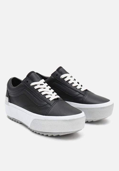 Vans - Old skool stacked - (shiny) black/true white