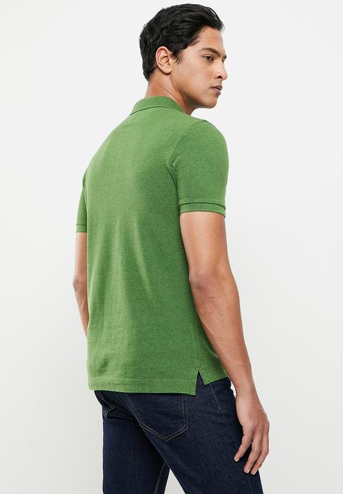Superdry. - Classic pique polo - moss green marl