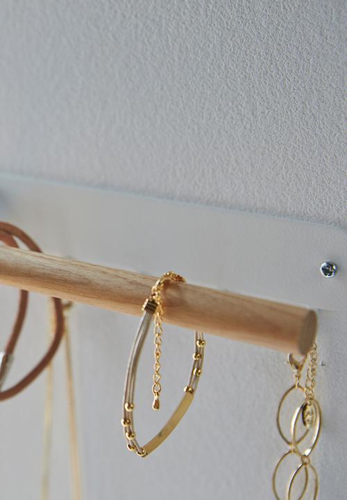 Yamazaki - Tosca wall mounted accessory rack - white
