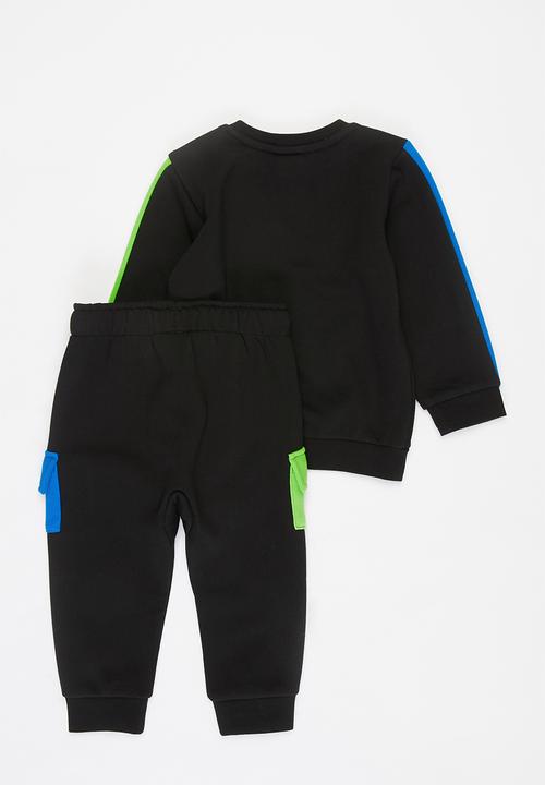 PUMA - Minicats clsx crew jogger fl - black